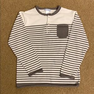 Janie and Jack Stripes Henley Sweater
